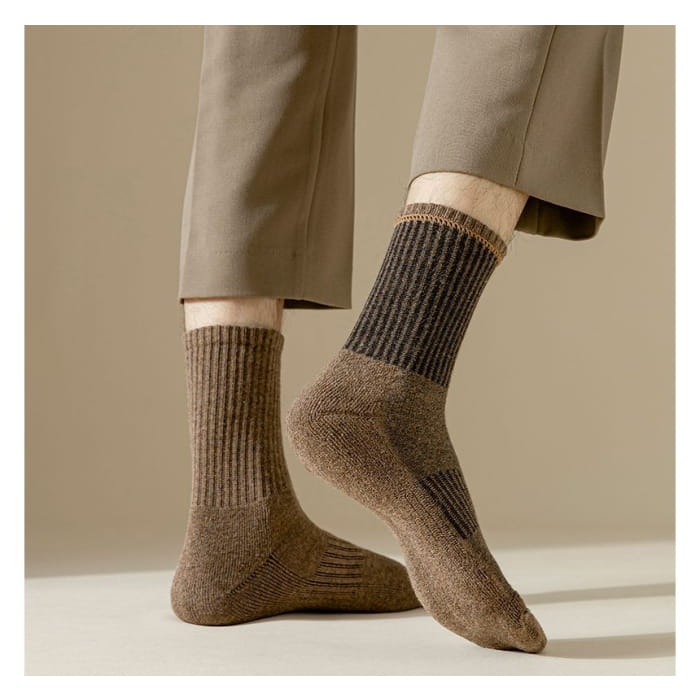 Plain Ribbed Socks / Set