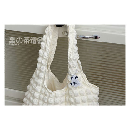 Plain Shirred Tote Bag / Charm / Set - Backpacks