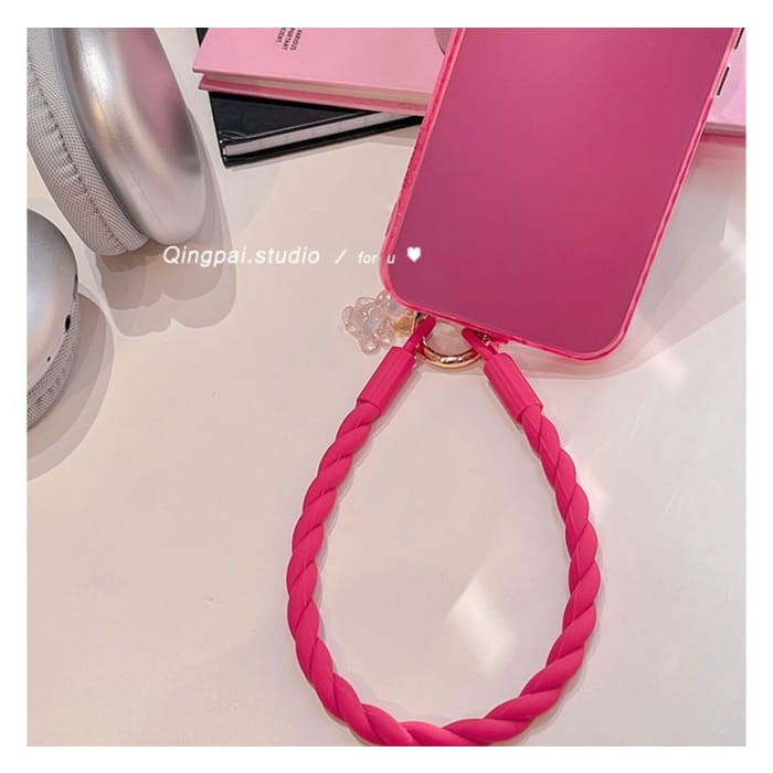 Plain Silicone Mobile Phone Hanging Decoration - Accessories