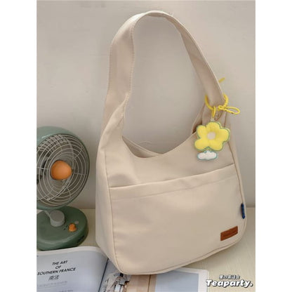 Plain Tote Bag / Patterned Waterproof - With Yellow Flower