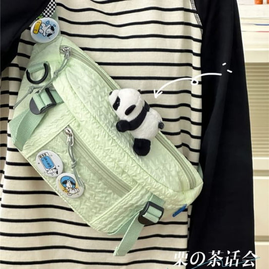 Plain Waist Bag / Charm / Pin / Set