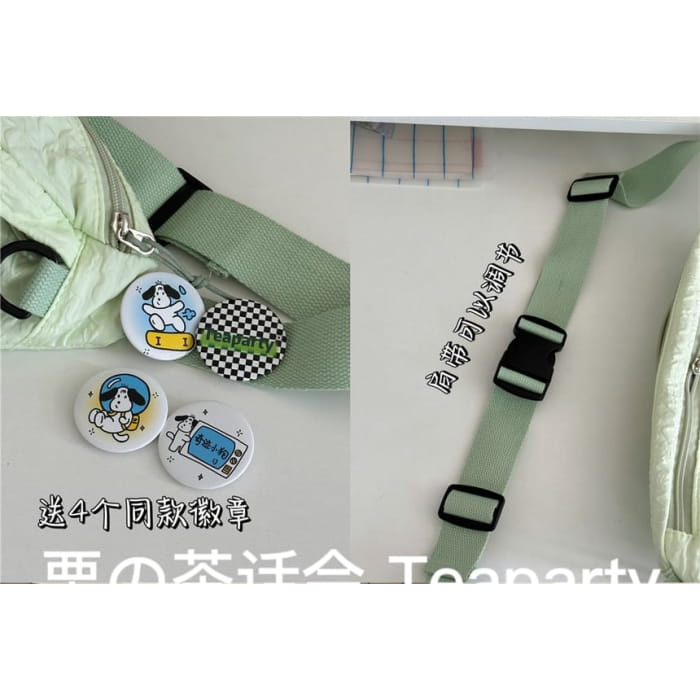 Plain Waist Bag / Charm / Pin / Set