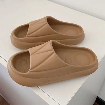 Platform Home Slippers - Brown / 34 To 35