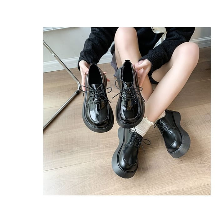 Platform Lace Up Shoes