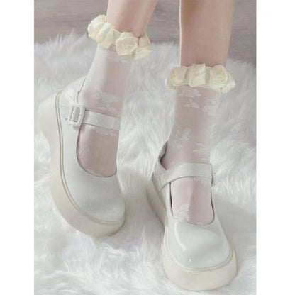 Platform Plain Mary Jane Shoes