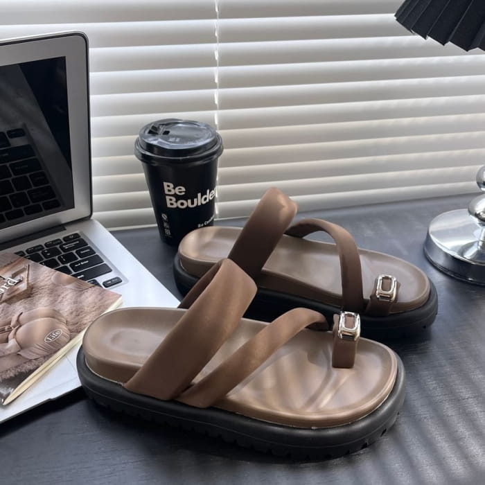 Platform Slide Sandals