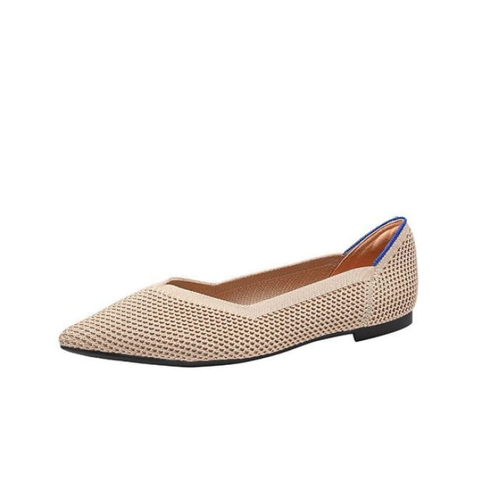 Pointed Flats - Brown / 34