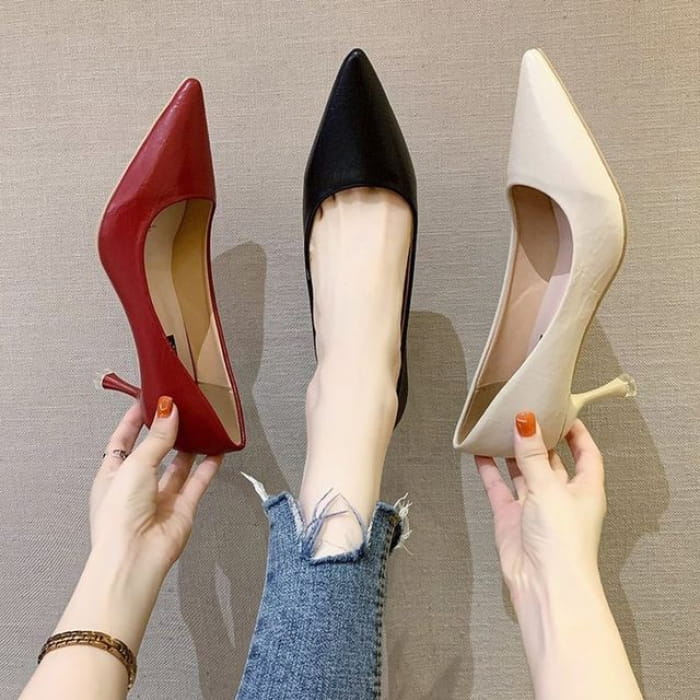 Pointed High Heel Pumps