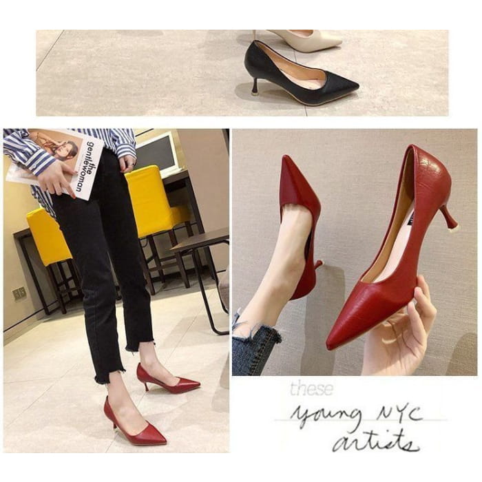 Pointed High Heel Pumps