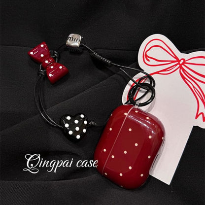 Polka Dot AirPods / Pro Earphone Case Skin / Charm / Set