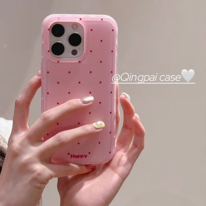 Polka Dot Phone Case - iPhone 15 Pro Max / Plus / 14 / 13