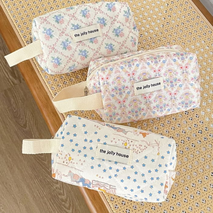 Print Fabric Makeup Bag / Pouch / Toiletry (Various Designs)