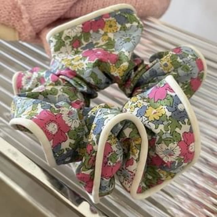 Print Fabric Scrunchie (Various Designs) - 658 - Floral