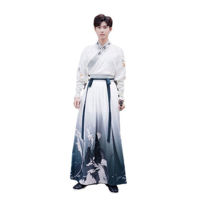 Print Gradient Hanfu Costume Set