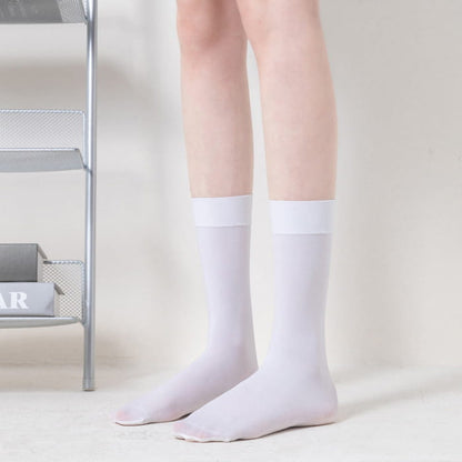 Pure Color JK Stockings - White / 27cm