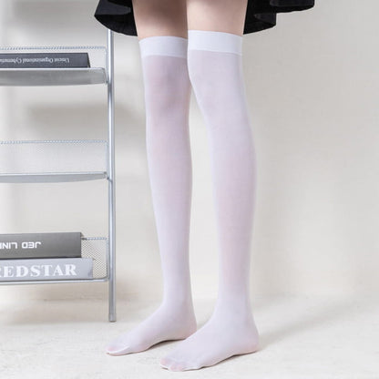 Pure Color JK Stockings - White / 50cm