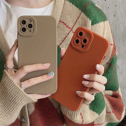 Pure Color Matte iPhone Case - IPhone