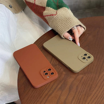 Pure Color Matte iPhone Case - IPhone