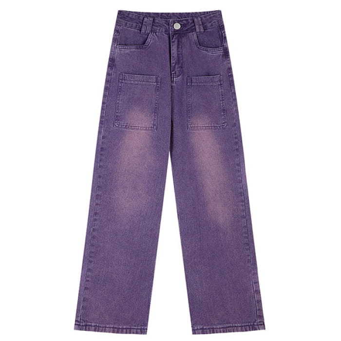 Purple Baggy Jeans