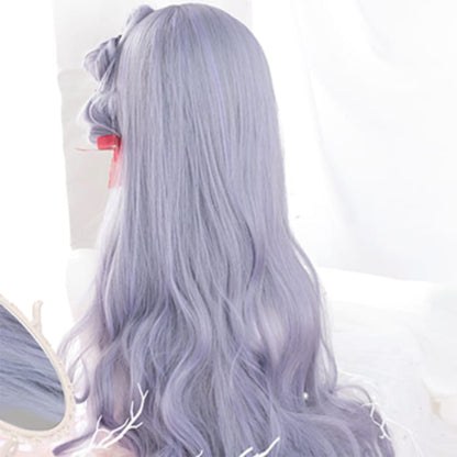 Purple Daily Long Curly Wig - One Size