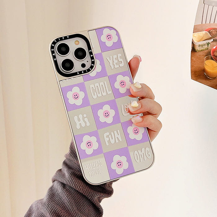 Purple Floral iPhone Case - IPhone