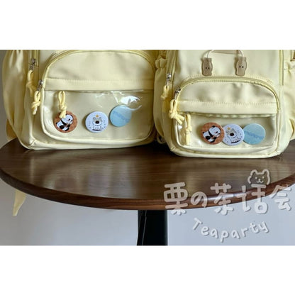 PVC Panel Applique Laptop Backpack / Bag Charm / Set