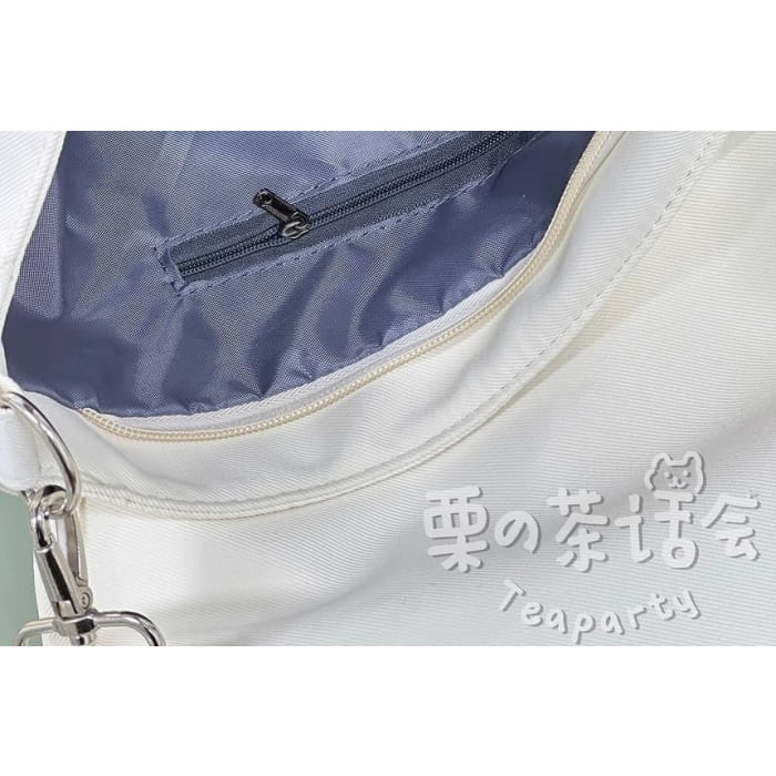 PVC Panel Flap Messenger Bag