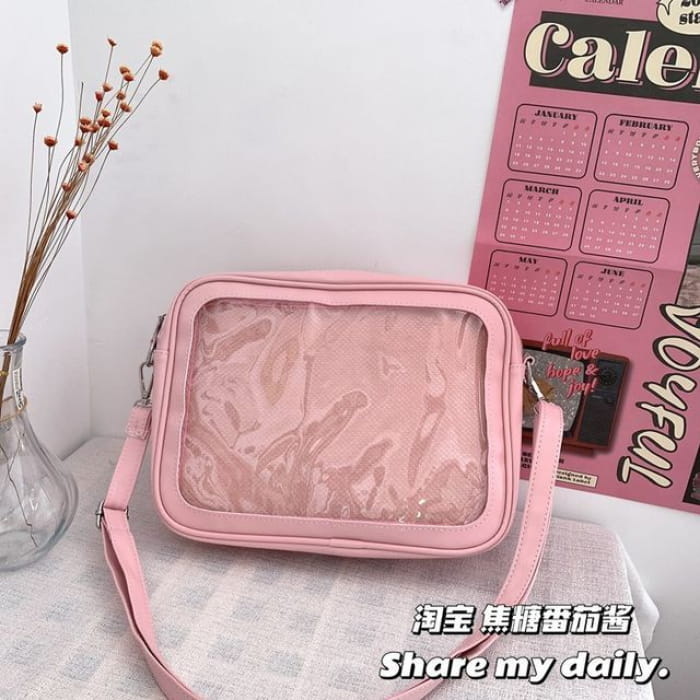 PVC Panel Tote Bag (Various Designs) - Pink / S