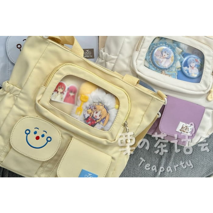 PVC Pocket Plain Tote Bag / Charm / Set