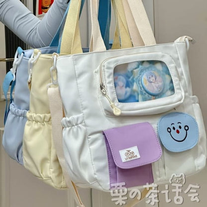 PVC Pocket Plain Tote Bag / Charm / Set