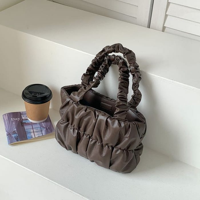 Quilted Shoulder Bag - Coffee / One Size