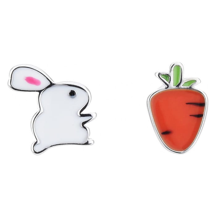 Rabbit Carrot Alloy Earring