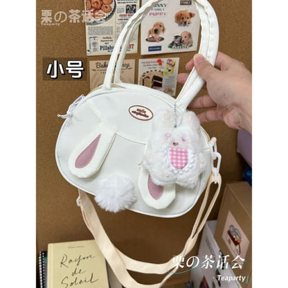 Rabbit Pom Tote Bag - With Charm - Off-White / S