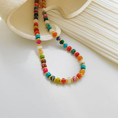 Rainbow Bead Necklace