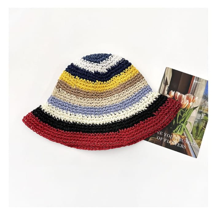 Rainbow Stripe Bucket Hat