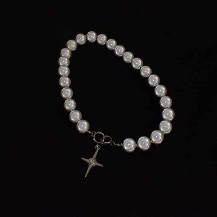 Reflective Pearl Necklace - Necklace