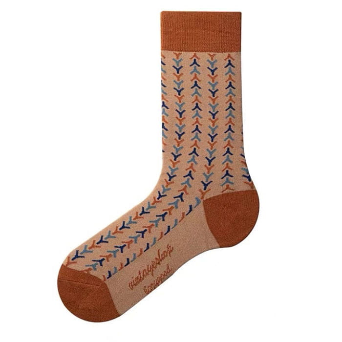 Retro Plaid Pattern Socks - 3