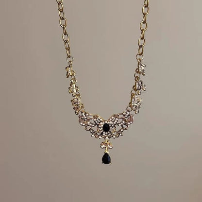 Rhinestone Drop Earring / Necklace