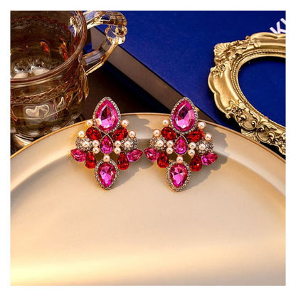 Rhinestone Drop Earring / Stud