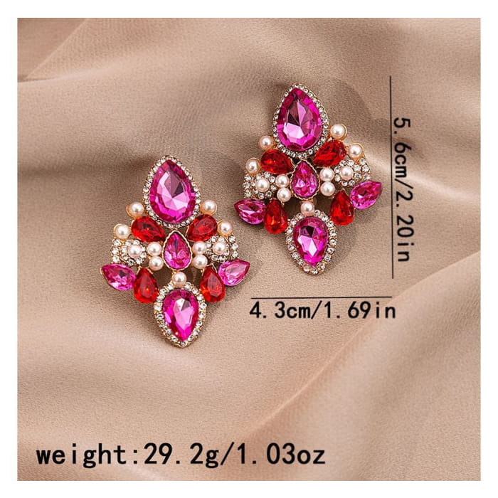 Rhinestone Drop Earring / Stud