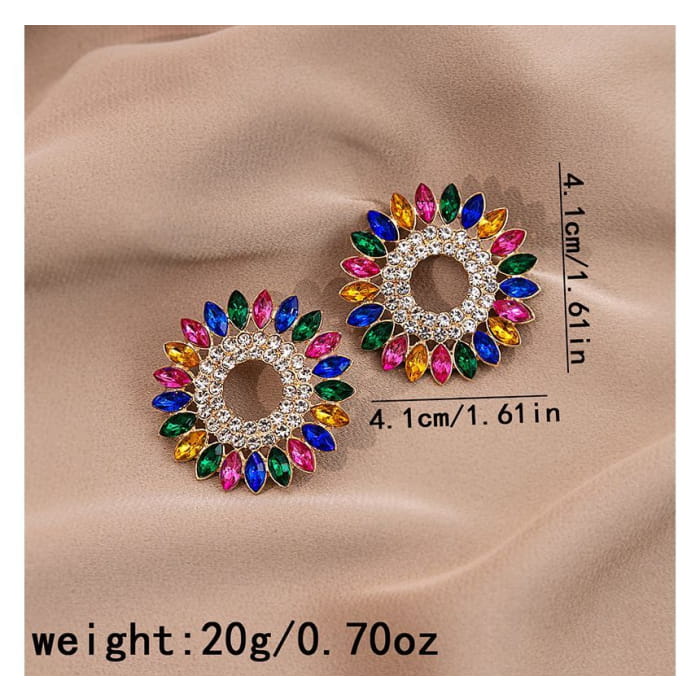 Rhinestone Drop Earring / Stud