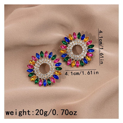 Rhinestone Drop Earring / Stud