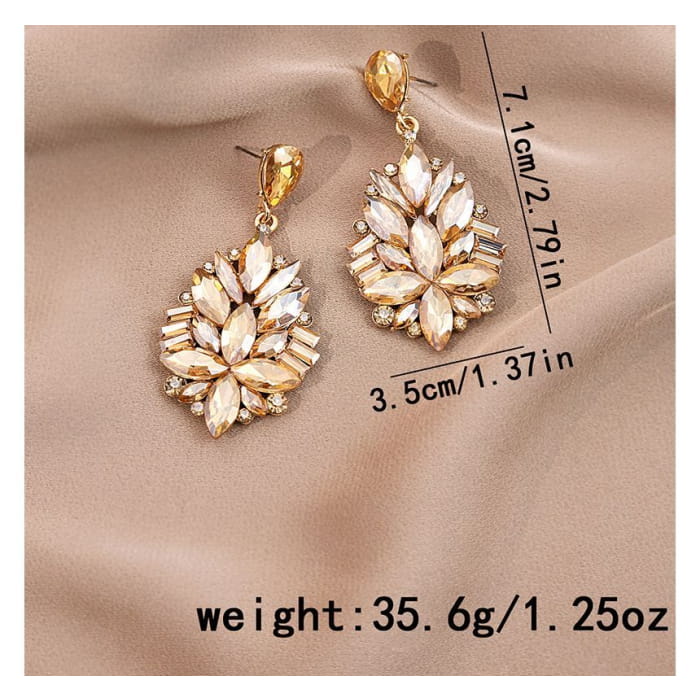 Rhinestone Drop Earring / Stud