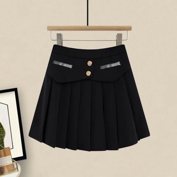 Rhombus Print Sweater Slip Dress Skirt Pants Set - Short
