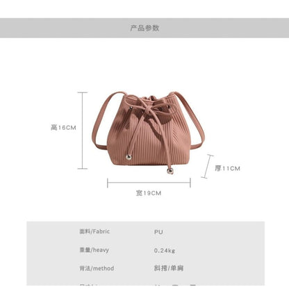 Ribbed Bucket Bag