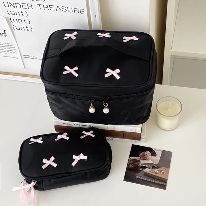 Ribbon Makeup Bag / Pencil Case / Pouch (Various Designs)