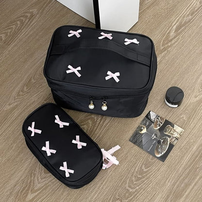 Ribbon Makeup Bag / Pencil Case / Pouch (Various Designs)