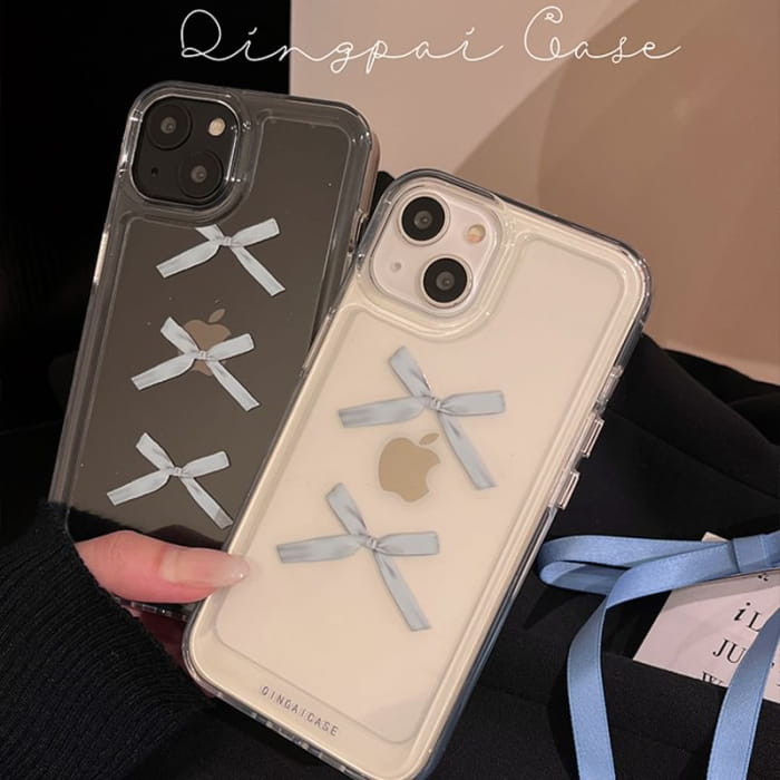 Ribbon Phone Case - iPhone 15 Pro Max / Plus / 14 / 13