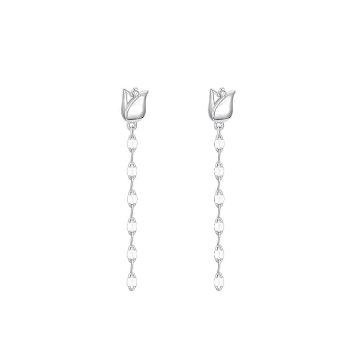 Rose Alloy Dangle Earring