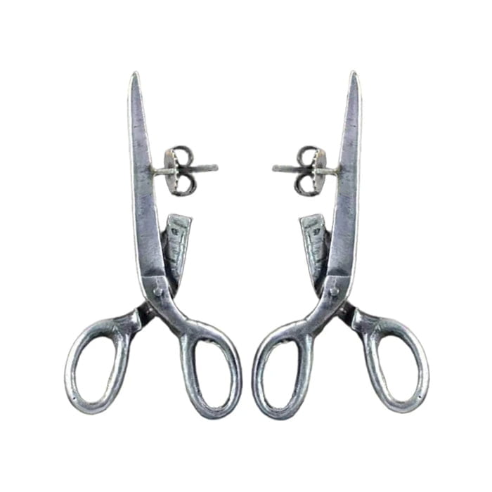 Scissors Earrings - Standart / Silver - earrings